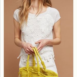 NWOT Anthropologie Tina + Jo Domani Lace Pullover